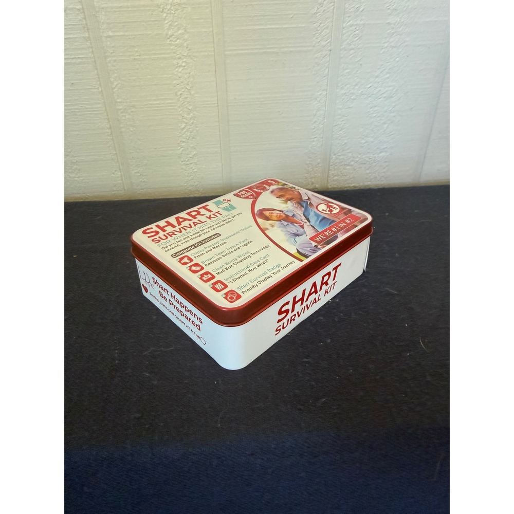 Shart Survival Kit Gag Gift Emergency Poo Guard Tin 5 Items White Elephant Prank - Picture 3 of 5